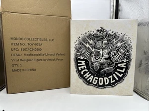 Mondo Mechagodzilla - Vinyl Designer Figure by Attack Peter - Linocut Variant - Picture 1 of 7