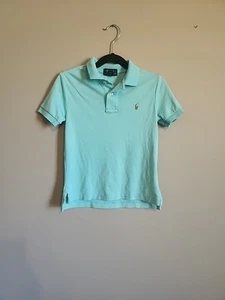 RALPH LAUREN BOYS Classic Solid Cotton Pique Knit Polo Shirt 4T 4 Yrs Sky Blue - Picture 1 of 2