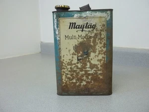 Maytag oil can MAYTAG Multi Motor Oil can 1 gallon empty - Picture 1 of 12