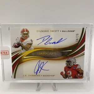 D’andre Swift JK Dobbins immaculate football duel RC auto /25 Broncos / Bears - Picture 1 of 8