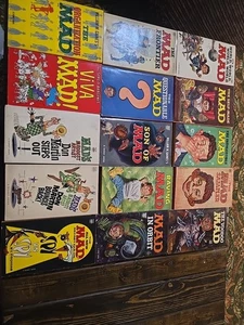 Lot of 15 1960s Vintage MAD Magazine Paperback Books Don Martin Dave Berg + - Picture 1 of 4
