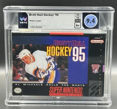 Brett Hull Hockey '95 • WATA 9.4 A+ • Super Nintendo • Not VGA/CGC - Image 1 of 2