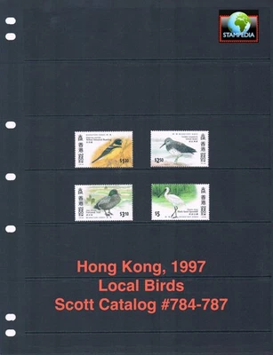 $3.00 Scott Value - 1997 HONG KONG Birds East Asian Wildlife CV MNH NH UMM - Image 1 of 4