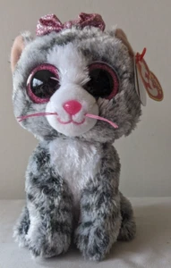 Kiki die Katze 6 Zoll Beanie Boos Glitzeraugen Plüschtier Stofftier Spielzeug Ty - Bild 1 von 9