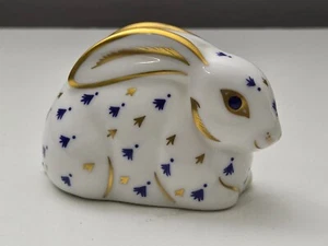 Royal Crown Derby Hase Kaninchen Figur Briefbeschwerer Silber Stopper - Bild 1 von 8