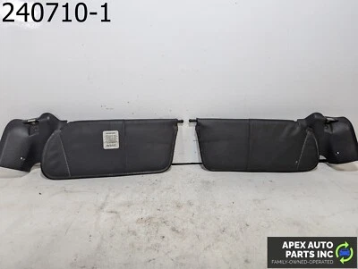 OEM 1993 Chrysler Lebaron 3L CONVERTIBLE SUNVISOR SHADE SET SUN VISORS BLACK - Image 1 of 4