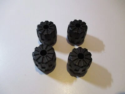 Lego 4x Rad Reifen Hartplastik klein 6118 schwarz es55 - Bild 1 von 2