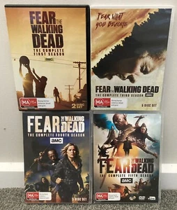 Fear The Walking Dead Seasons 1 3 4 5 DVD Region 4 17 Discs - Picture 1 of 3