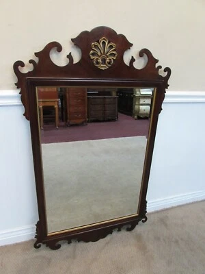 ESPEJO DE PARED DREXEL CLÁSICO SIGLO XVIII CHIPPENDALE CAOBA, ESPEJO TOCADOR Foto 1 de 4