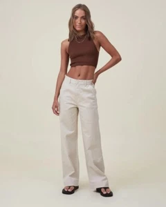Cotton On Womans Carter Wide Leg Pants Size 8 BNWT - Picture 1 of 6