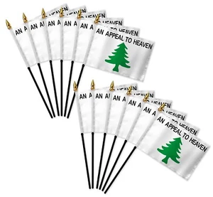 Bandiera Bastone Storico Albero Liberty 4x6in - Confezione da 1 dozzina - Foto 1 di 2