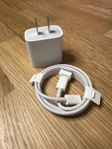 Apple 20W USB-C Power Adapter & Lightning Charger Cable - 3.3ft/1m - Picture 1 of 2