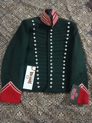 Jaqueta túnica oficial Napoleonic Regency 95th Rifles Steampunk jaqueta militar - Imagem 1 de 4