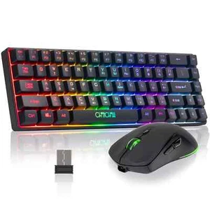 CHONCHOW 60% Wireless Gaming Keyboard and Mouse Combo,RGB Backlit Rechargeabl... - Picture 1 of 7