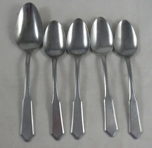 LOTE de 5 cucharas de mesa de acero inoxidable para servir cubiertos Insilco Rogers Madison Japón - Imagen 1 de 5