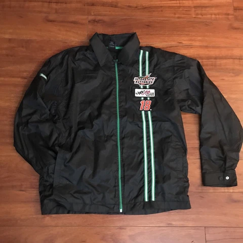 Starter Interstate Batteries Joe Gibbs Racing Coach's Jacket #18 Men's M NASCAR Cover