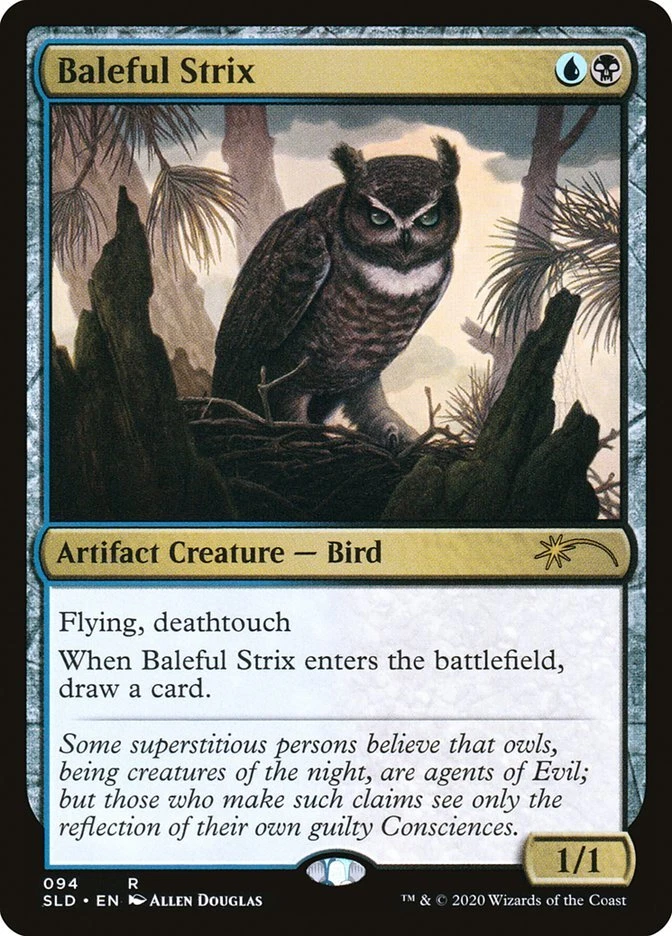 Baleful Strix (Owl) - MTG Secret Lair Ornithological Studies - Magic Cards NM x1 - Image 1 of 1