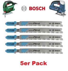 BOSCH 5er Pack Stichsägeblatt 92mm T 121 GF Speed für Metall sehr feine Zahnung - Bild 1 von 1