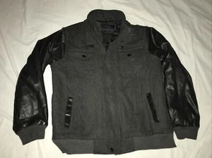 Coogi Kids Jacket Black Camo Designer Winter Coat Fleece Lined Sz XL Kids 18/20 - Picture 1 of 10