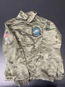 Nike Salute To Service Philadelphia Eagles Camo Button Jacket Size L AT7797-222 - Picture 1 of 11