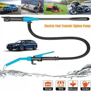 Battery Operated Electric Siphon Fuel Oil Water Petrol Liquid Transfer Pump Pipe - Picture 1 of 11