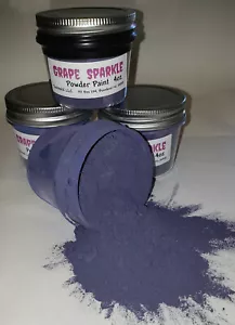 Grape Sparkle Gorgeous Speckly Powder Paint 4oz Jar - Picture 1 of 2