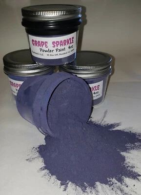 Grape Sparkle Gorgeous Speckly Powder Paint 4oz Jar - Image 1 of 2
