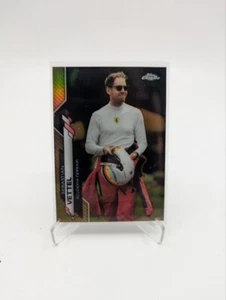 2020 Topps Chrome F1 SEBASTIAN VETTEL Scuderia Ferrari Gold Refractor #/50 #176 - Picture 1 of 2