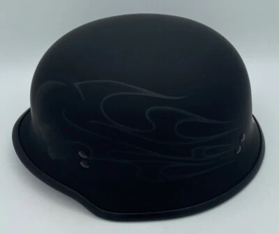 Casco Alemán Fly Racing 9mm Calavera Fantasma Plano Negro Mediano Con Mancha Cosmética Foto 1 de 4