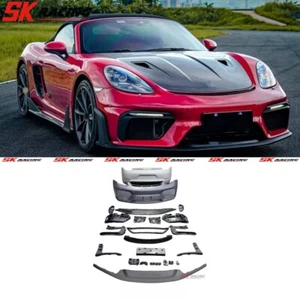 For Porsche 718 981 Boxster Cayman Upgrades GT4RS Style Front Rear Bumper Kits - Foto 1 di 5