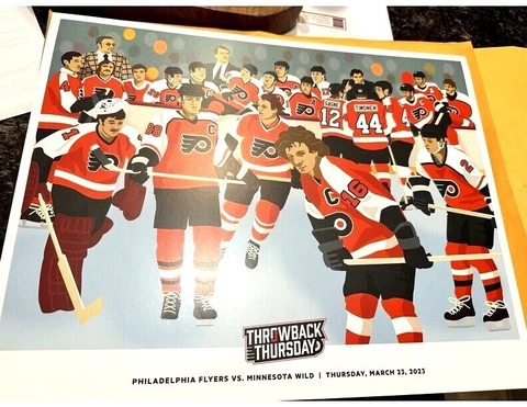 Philadelphia Flyers Throwback Thursday Posters All 6 available 2022/2023 Season Cover