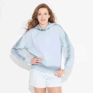 Wild Fable Women's Oversized Hoodie Sweatshirt Light Aqua Blue XXL - Picture 1 of 2