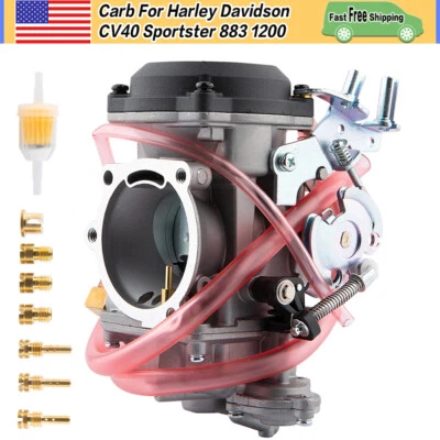 CV40 Carburetor CV 40 mm Carb For Harley-Davidson Sportster 883 XL 1200 XLH1200 Foto 1 de 4