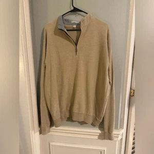 Peter Millar Tan Zip Up Sweater - Picture 1 of 6