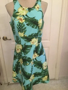 CeCe By Cynthia Steefe Floral Dress Cotton Size 10 - Picture 1 of 6