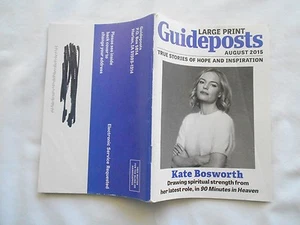 Guideposts LARGE PRINT-AUGUST,2015-KATE BOSWORTH-90 MINUTES IN HEAVEN - Picture 1 of 2