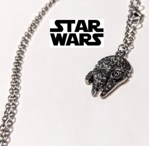 Star Wars Millennium Falcon Pendant necklace Force awakens Jedi mandalorian 65c2 - Picture 1 of 10