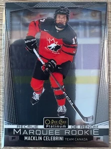 2024-25 OPC O-PEE-CHEE HOCKEY MACKLIN CELEBRINI PLATINO VISTAS PREVIAS RC #P-MC - Imagen 1 de 2