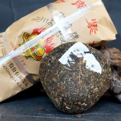 Té Puer 2016 250 g Pu'er crudo en forma de hongo tibetano llama sagrada Xiaguan Foto 1 de 4