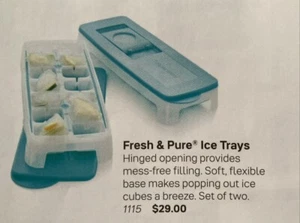 Tupperware Fresh 'N Pure Ice Trays-Style & Color Choices-NEW-SHIPPING INCLUDED - Picture 1 of 16