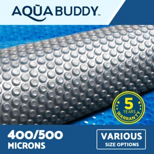 Aquabuddy Pool Cover 400 500 Micron Solar Blanket Swimming Isothermal Covers - Picture 1 of 131