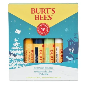 BURTS BEES (4-0.15 oz) Beeswax Bounty Assorted Mix Lip Balm Holiday Gift Set NIB - Picture 1 of 2