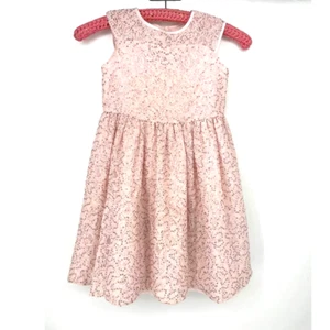 Mia and Mimi Light Pink Fit and Flare Lace Sequin Dress Size Small - Picture 1 of 9