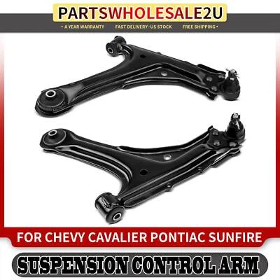 Braço de controle inferior dianteiro e conjunto de junta esférica para Chevy Cavalier Pontiac Sunfire - Imagem 1 de 4