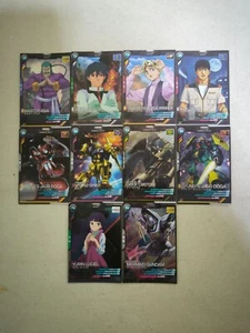 GEMISCHTES SET 10 GUNDAM ARSENAL BASIS 2 SELTENE KARTEN UND 8 GEMEINSAME BANDAI NAMCO #2520 - Bild 1 von 5