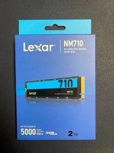 Lexar Media 275278 Lexar SsdLNM710X002T-RNNNU 2tb Nm710 M.2 2280 Pcle Gen4x4 - Picture 1 of 2