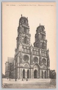 Orleans France Cathedral Sainte Croix Gothic Architecture Historic Postcard - Picture 1 of 2