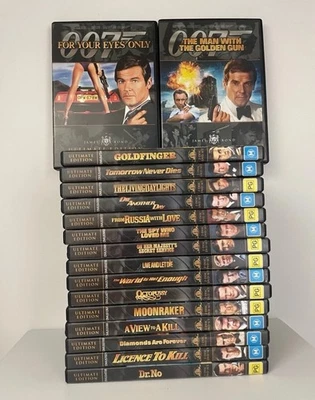 007 Dvd Bundle X 17. Dr No Moonraker Die Another Day & More Region 4 - image 1 of 2
