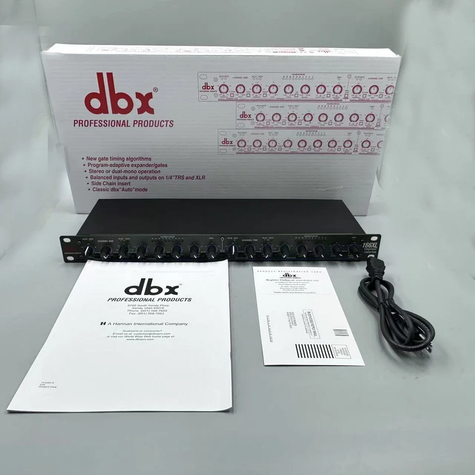 DBX 166XL New Compressor Limiter/Gate Effects DSP Processor - Image 1 of 4
