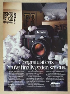 1987 Nikon F3 Camera vintage print Ad - Picture 1 of 1